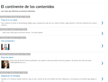 Tablet Screenshot of elcontinentedeloscontenidos.blogspot.com