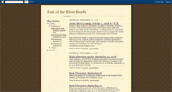 Desktop Screenshot of eastoftheriverreads.blogspot.com