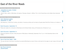 Tablet Screenshot of eastoftheriverreads.blogspot.com