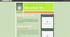 Desktop Screenshot of leiasproject365.blogspot.com