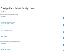 Tablet Screenshot of foreigncar.blogspot.com