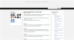 Desktop Screenshot of berita-artikel-menarik.blogspot.com