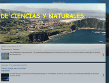 Tablet Screenshot of decienciasnaturales.blogspot.com