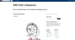 Desktop Screenshot of 1000littleannoyances.blogspot.com