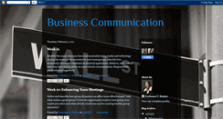 Desktop Screenshot of pcccbusinesscommunication.blogspot.com