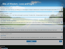 Tablet Screenshot of bitsofwisdomloveandlight.blogspot.com