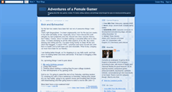 Desktop Screenshot of adventuresofafemalegamer.blogspot.com