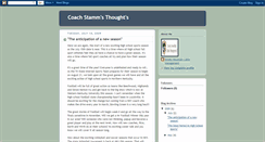 Desktop Screenshot of coachstamm.blogspot.com