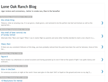 Tablet Screenshot of loneoakranchblog.blogspot.com