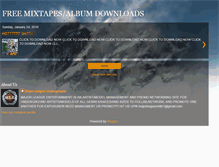 Tablet Screenshot of freemixtapesalbumdownloads.blogspot.com