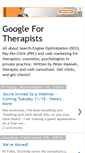 Mobile Screenshot of googlefortherapists.blogspot.com