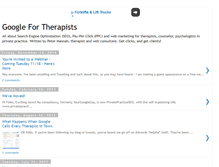 Tablet Screenshot of googlefortherapists.blogspot.com