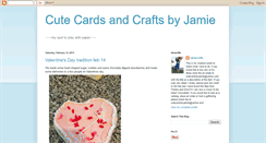 Desktop Screenshot of cutecardsandcraftsbyjamie.blogspot.com