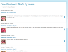 Tablet Screenshot of cutecardsandcraftsbyjamie.blogspot.com