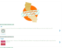 Tablet Screenshot of californiansforacure.blogspot.com