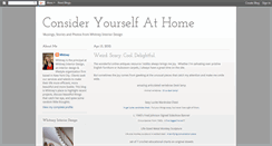 Desktop Screenshot of consideryourselfathome.blogspot.com