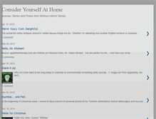 Tablet Screenshot of consideryourselfathome.blogspot.com