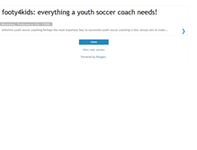 Tablet Screenshot of footy4kids.blogspot.com