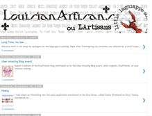 Tablet Screenshot of louisianartisans.blogspot.com