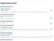 Tablet Screenshot of negosyopinoy.blogspot.com