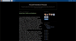 Desktop Screenshot of fearthenextpage.blogspot.com