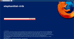Desktop Screenshot of elephantlist-ririb.blogspot.com