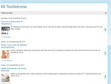 Tablet Screenshot of mitontodromo.blogspot.com