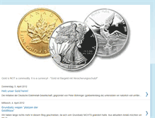 Tablet Screenshot of goldpreisblog.blogspot.com