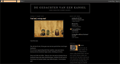 Desktop Screenshot of degedachtenvaneenkansel.blogspot.com