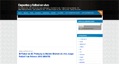 Desktop Screenshot of deportesyfutbolenvivo.blogspot.com