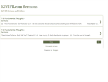 Tablet Screenshot of ifbkjv-sermons.blogspot.com