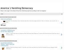 Tablet Screenshot of americasvanishingdemocracy.blogspot.com