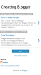 Mobile Screenshot of creatingblogger.blogspot.com