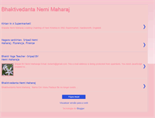 Tablet Screenshot of bhaktivedanta-nemi-maharaj.blogspot.com