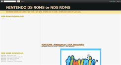 Desktop Screenshot of nds-roms-download.blogspot.com