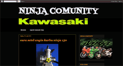 Desktop Screenshot of kawasakininjacomunity.blogspot.com