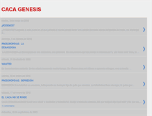 Tablet Screenshot of cacagenesis.blogspot.com