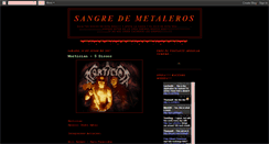 Desktop Screenshot of blood-of-metal.blogspot.com