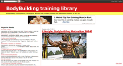 Desktop Screenshot of bodybuilding-training.blogspot.com
