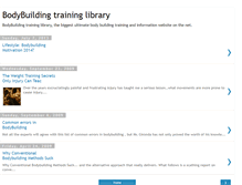 Tablet Screenshot of bodybuilding-training.blogspot.com