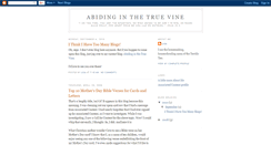 Desktop Screenshot of abidinginthetruevine.blogspot.com