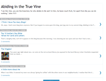 Tablet Screenshot of abidinginthetruevine.blogspot.com