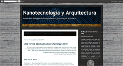 Desktop Screenshot of nanotecnologiayarquitectura.blogspot.com