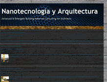 Tablet Screenshot of nanotecnologiayarquitectura.blogspot.com