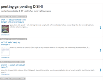 Tablet Screenshot of pentingtidakpenting.blogspot.com