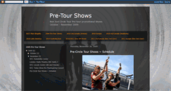 Desktop Screenshot of bjct-pre-tour-shows-2010.blogspot.com