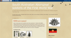 Desktop Screenshot of aboriginalww1veteransofsouthaustralia.blogspot.com