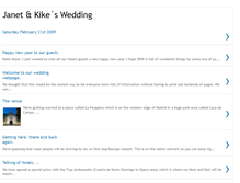 Tablet Screenshot of janetandkikeswedding.blogspot.com