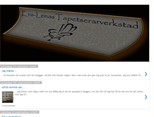 Tablet Screenshot of evalenastapetserarverkstad.blogspot.com