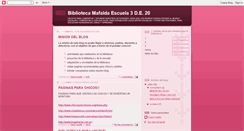 Desktop Screenshot of bibliotecaescuela3mafalda.blogspot.com